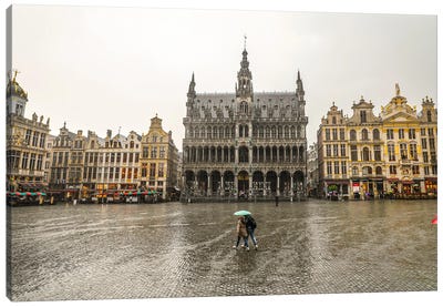 Brussels Grand Place I Canvas Art Print - Belgium
