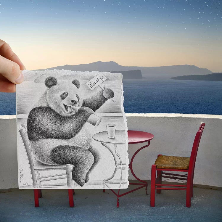 Pencil vs. Camera 41 - Lonely Panda