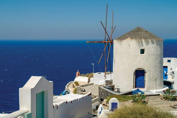 Watermills & Windmills: Santorini XI by Ben Heine