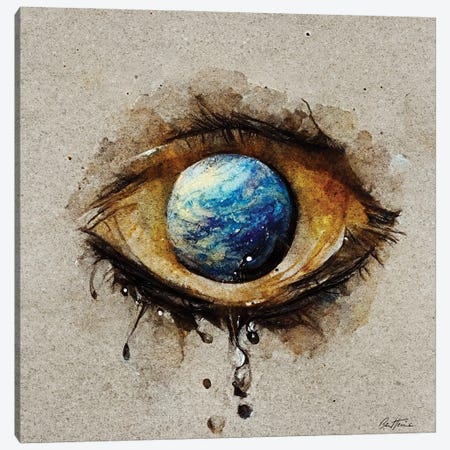 Tears - Astro Cruise Canvas Print #BHE360} by Ben Heine Canvas Wall Art