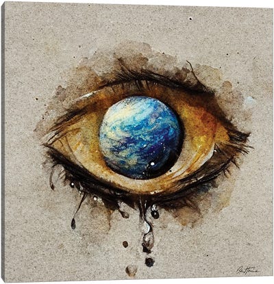 Tears - Astro Cruise Canvas Art Print - Ben Heine