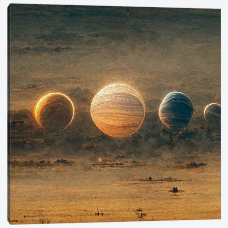 Planets - Astro Cruise Canvas Print #BHE361} by Ben Heine Canvas Wall Art
