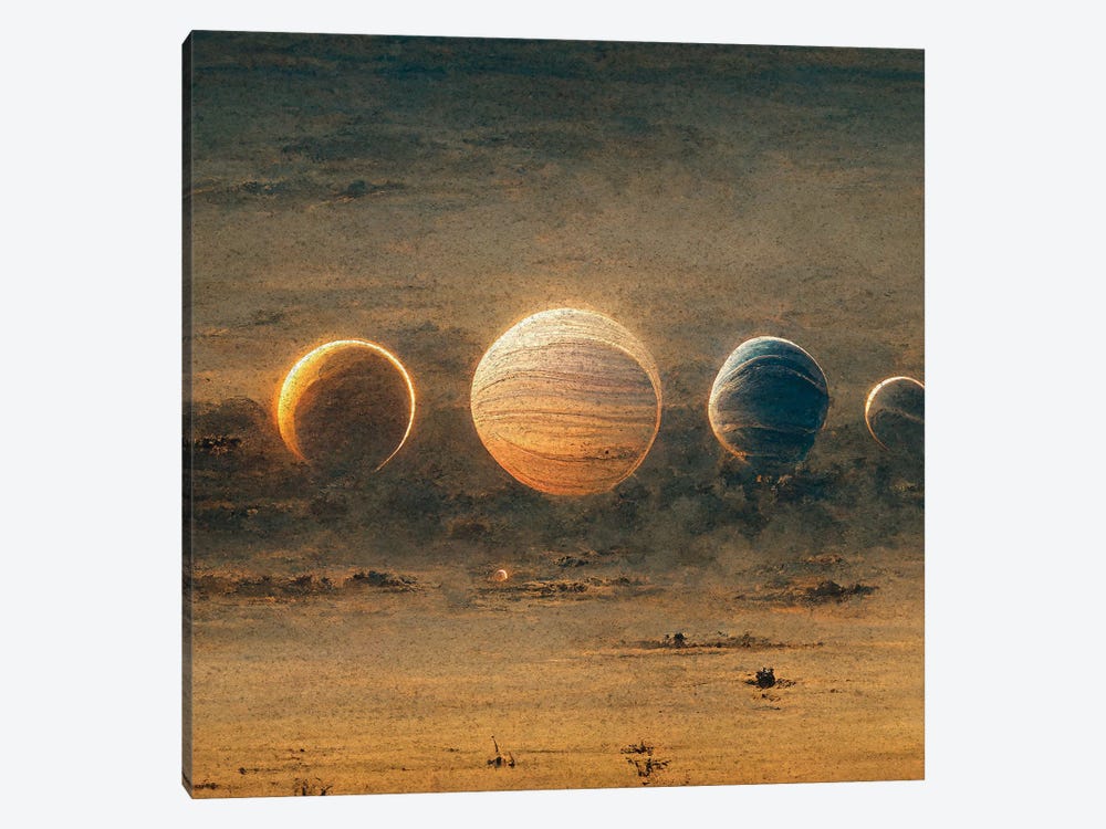 Planets - Astro Cruise by Ben Heine 1-piece Canvas Art