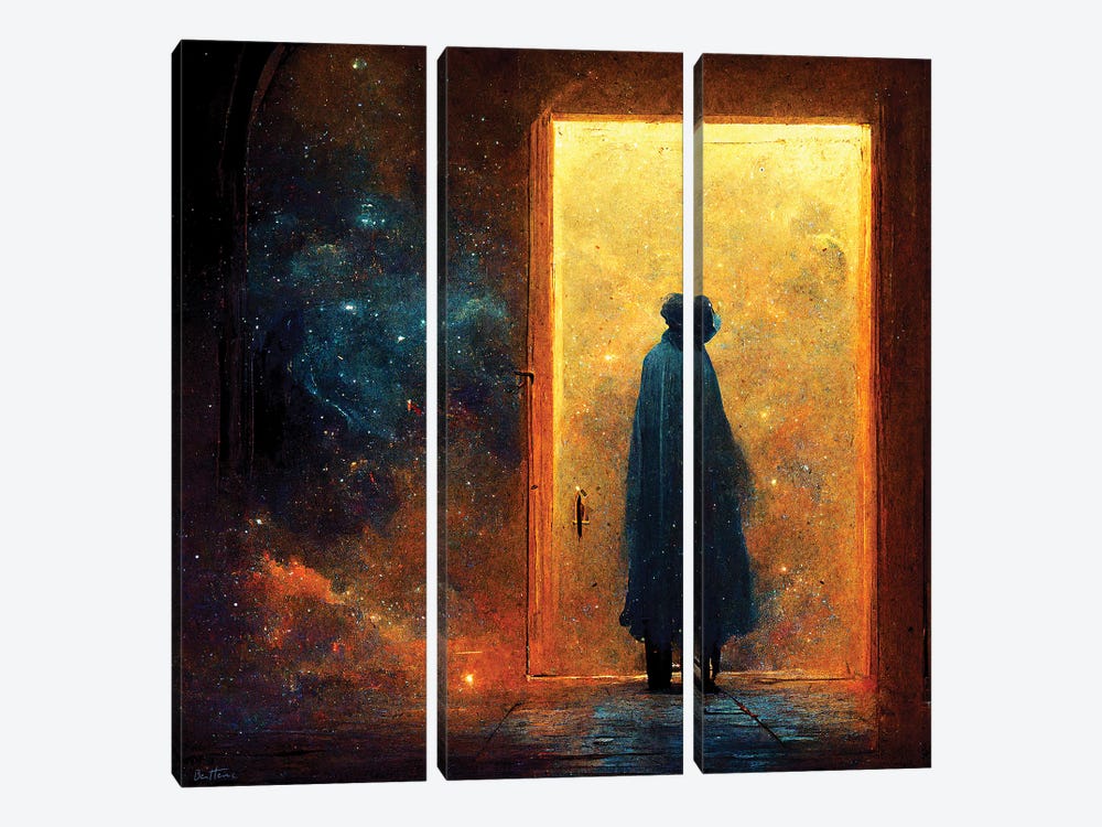 Escape To Another Universe Astro Cruise by Ben Heine 3-piece Canvas Artwork