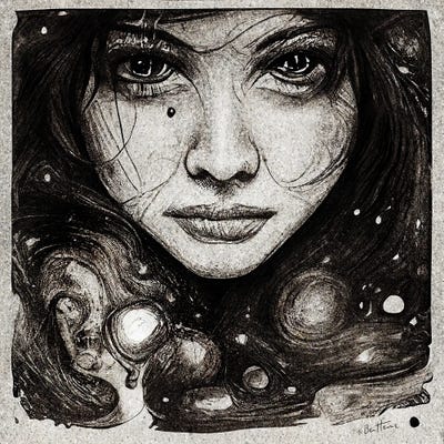 Astro Hair - Astro Cruise XXVIII by Ben Heine art print