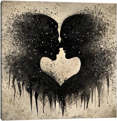 Heart Lovers - Astro Cruise Canvas Art Print - Ben Heine