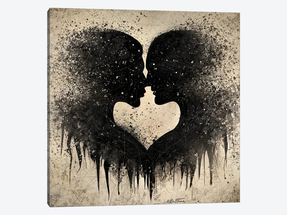 Heart Lovers - Astro Cruise by Ben Heine 1-piece Canvas Artwork
