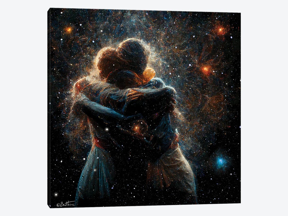 The Two Of Us In The Universe - Astro Cruise by Ben Heine 1-piece Canvas Wall Art