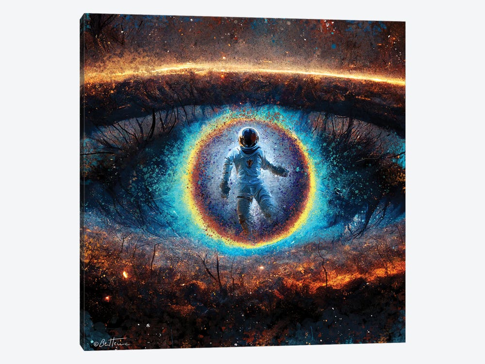 Look Into My Eyes - Astro Cruise by Ben Heine 1-piece Canvas Print