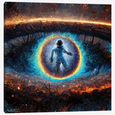 Look Into My Eyes - Astro Cruise Canvas Print #BHE384} by Ben Heine Canvas Print
