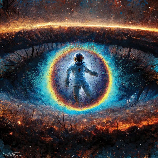 Going Solo: Look Into My Eyes - Astro Cruise by Ben Heine