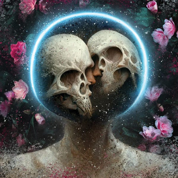 Love Is Eternal: Forever Connected In The Cosmos - Astro Cruise by Ben Heine