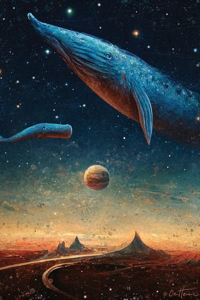 2 Worlds - Astro Cruise by Ben Heine art print