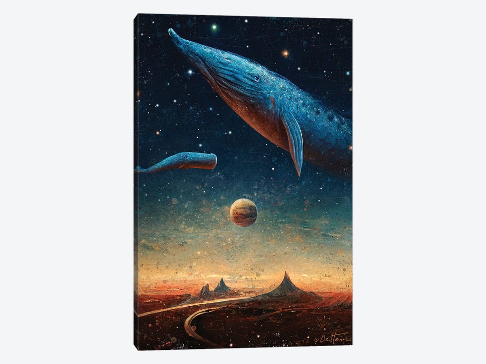 2 Worlds - Astro Cruise by Ben Heine 1-piece Canvas Art