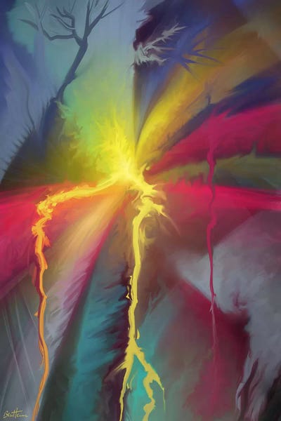 Lightning: Pure Abstract I by Ben Heine