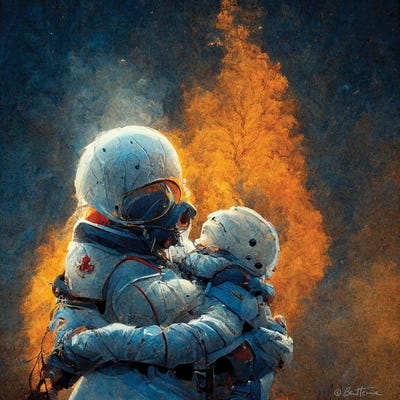 True Love - Astro Cruise by Ben Heine art print