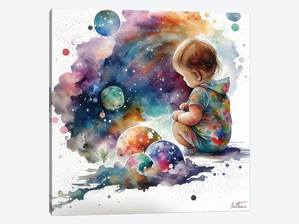 Astro Baby - Astro Cruise by Ben Heine 1-piece Canvas Artwork