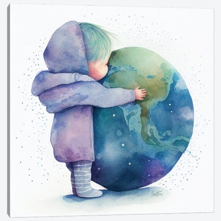 Earth Child - Astro Cruise Canvas Print #BHE407} by Ben Heine Canvas Art