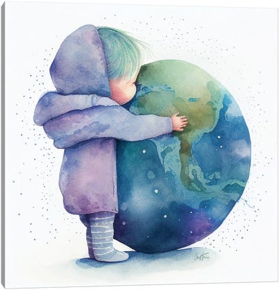 Earth Child - Astro Cruise Canvas Art Print - Ben Heine