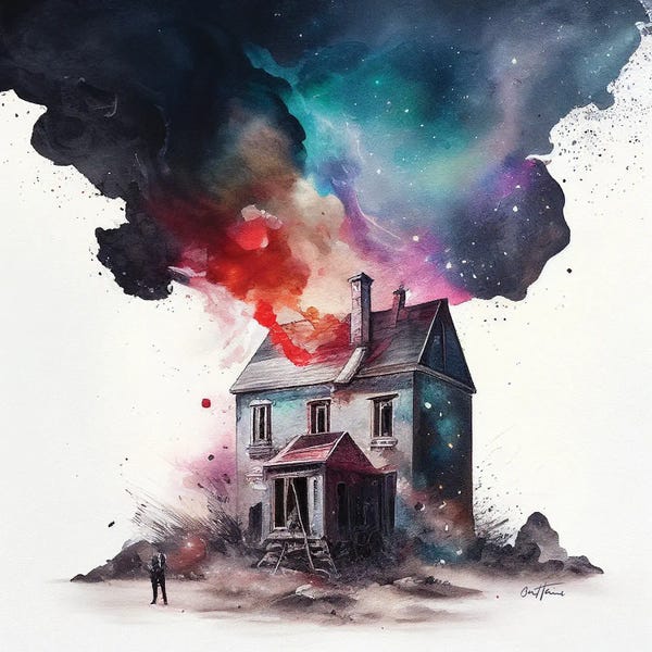 Glitch Effect: House - Astro Cruise by Ben Heine