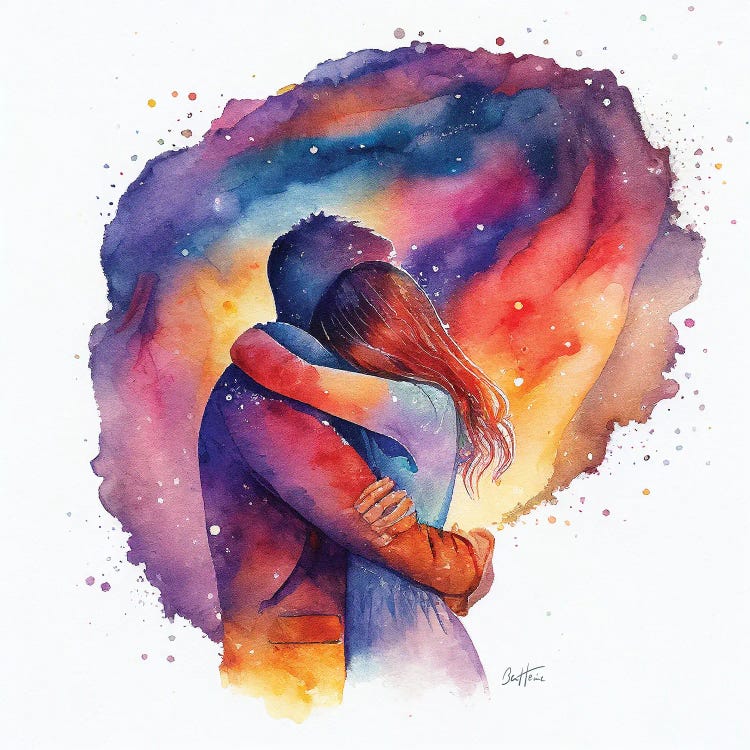 Lovers - Astro Cruise by Ben Heine wall art