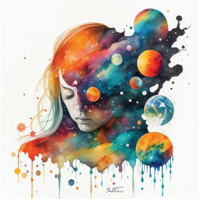 Outside The Box - Astro Cruise by Ben Heine canvas print