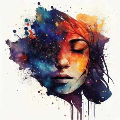 Stars Face - Astro Cruise by Ben Heine art print