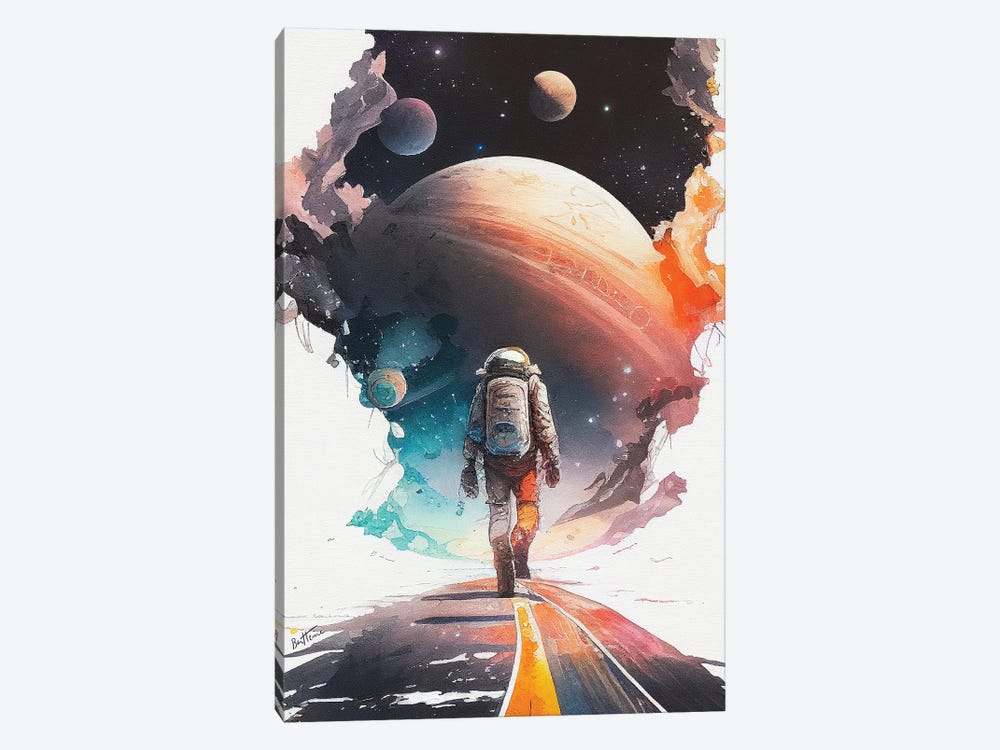 Mars - Astro Cruise by Ben Heine 1-piece Canvas Artwork