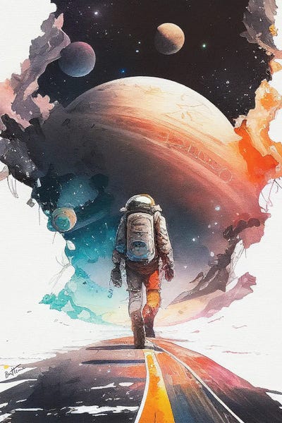 Glitch Effect: Mars - Astro Cruise by Ben Heine