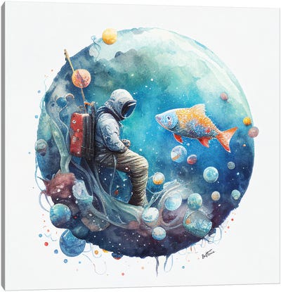 Species - Astro Cruise Canvas Art Print - Ben Heine