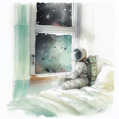 Wake Up - Astro Cruise by Ben Heine art print