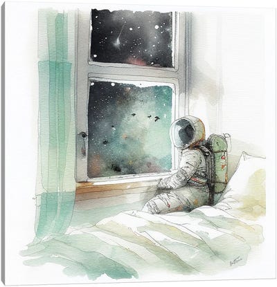 Wake Up - Astro Cruise Canvas Art Print - Ben Heine