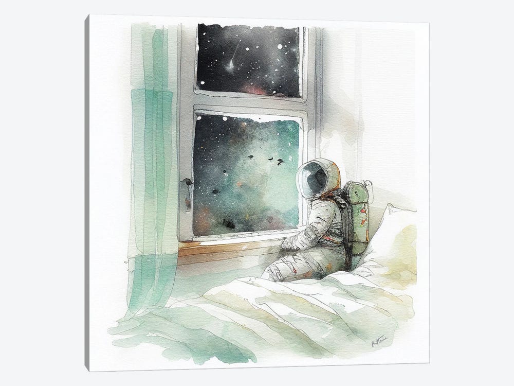Wake Up - Astro Cruise by Ben Heine 1-piece Canvas Art