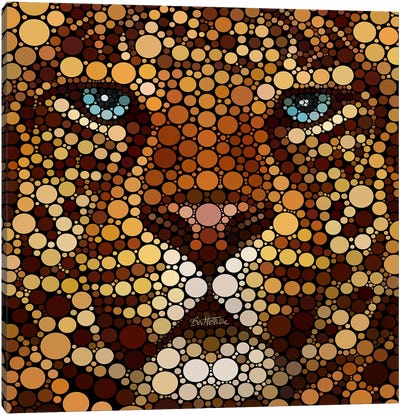 Leopard Canvas Art Print - Ben Heine