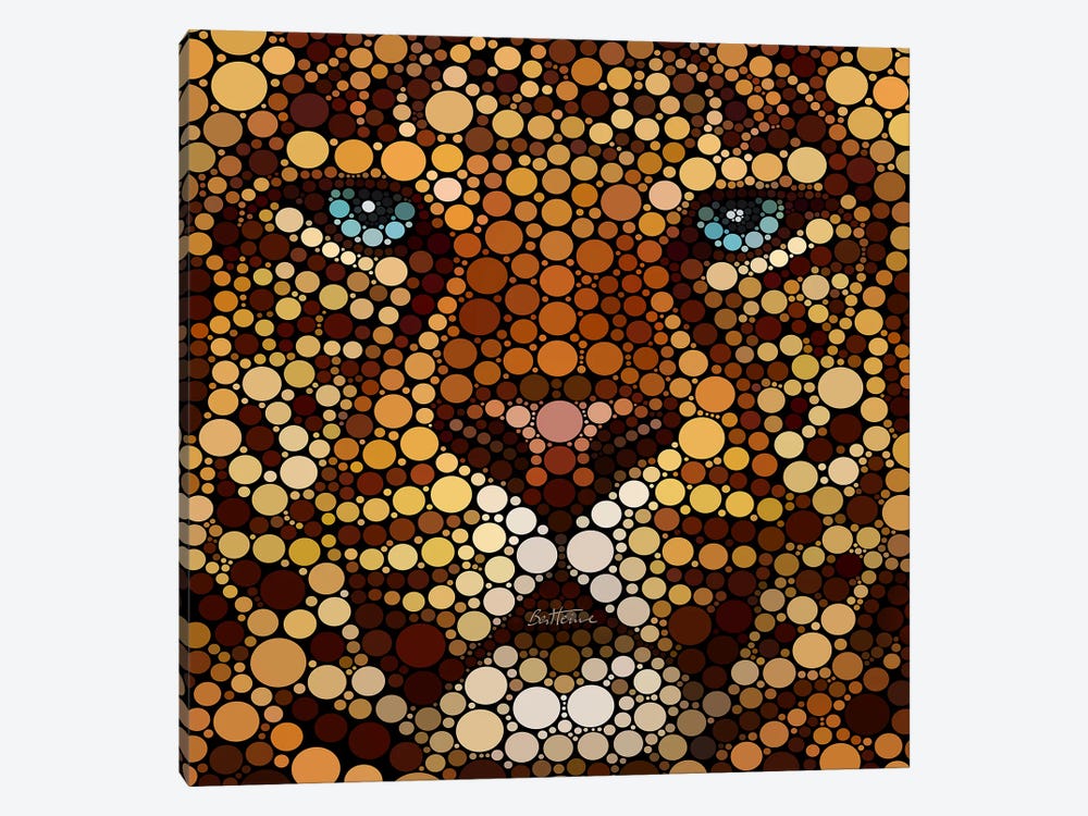 Leopard by Ben Heine 1-piece Canvas Wall Art