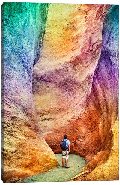 Rainbow Canyon Canvas Art Print - Ultra Bold