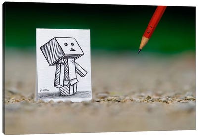Pencil vs. Camera - 38 Canvas Art Print - Robot Art