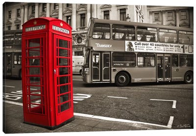 London Telephone Canvas Art Print - Composite Photography