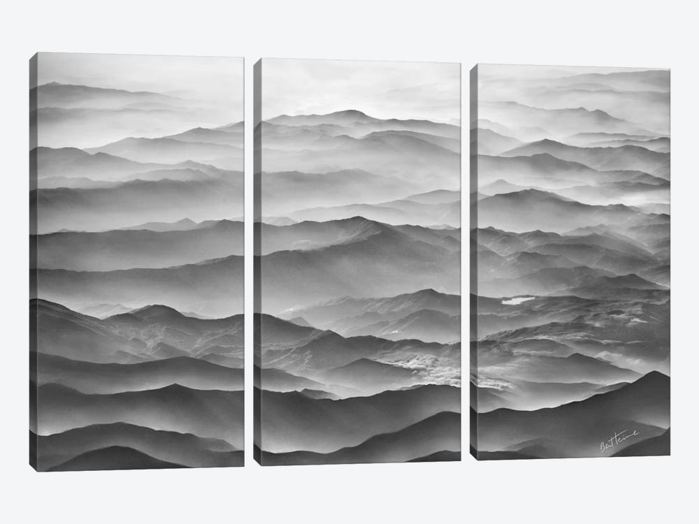 Ocean Mountains by Ben Heine 3-piece Canvas Print