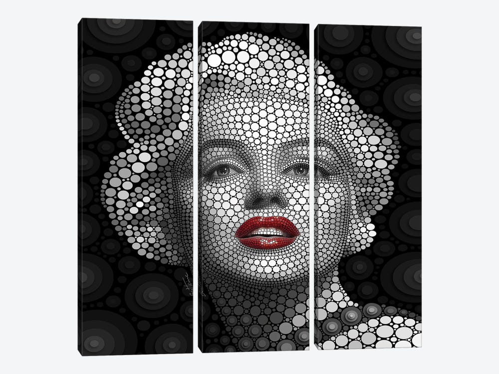 Marilyn Monroe by Ben Heine 3-piece Art Print