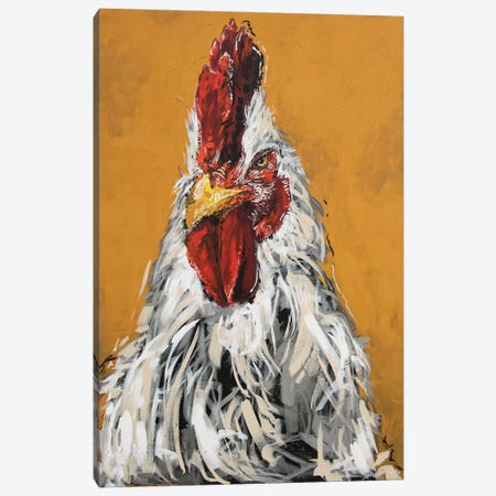 Gary The Chicken Canvas Print #BHM11} by Bria Hammock Canvas Art