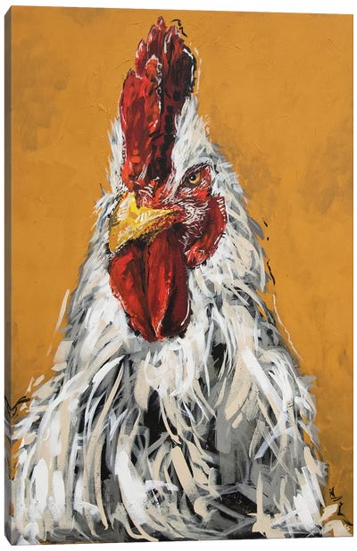 Gary The Chicken Canvas Art Print - Bria Hammock