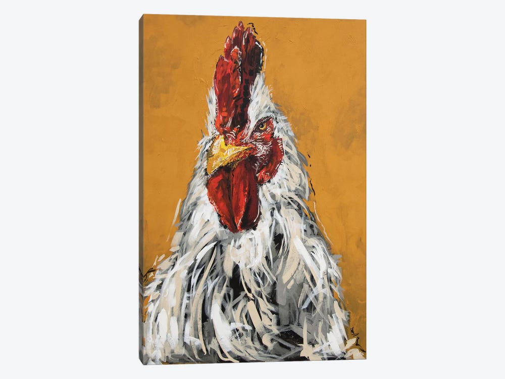 Gary The Chicken by Bria Hammock 1-piece Canvas Wall Art