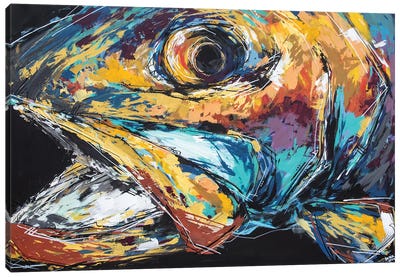 Mac The Rainbow Trout Canvas Art Print - Bria Hammock