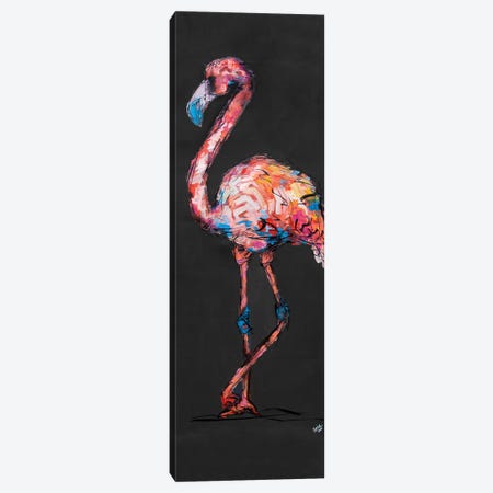Flossie The Flamingo Canvas Print #BHM20} by Bria Hammock Canvas Print