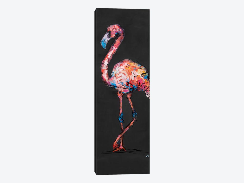 Flossie The Flamingo by Bria Hammock 1-piece Canvas Art