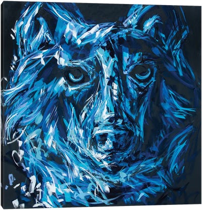 John The Wolf Canvas Art Print - Bria Hammock