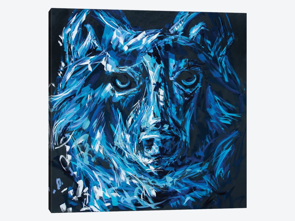 John The Wolf by Bria Hammock 1-piece Canvas Artwork