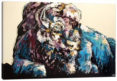 Lisa The Bison Canvas Art Print - Bria Hammock
