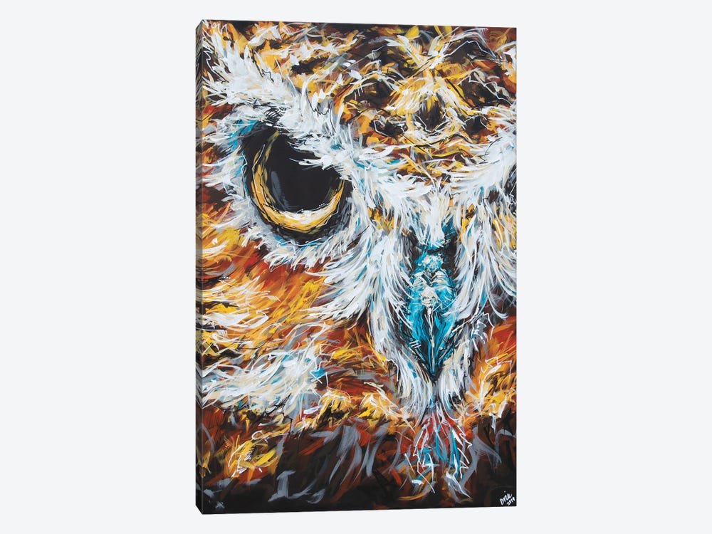 Misty The Owl by Bria Hammock 1-piece Canvas Artwork